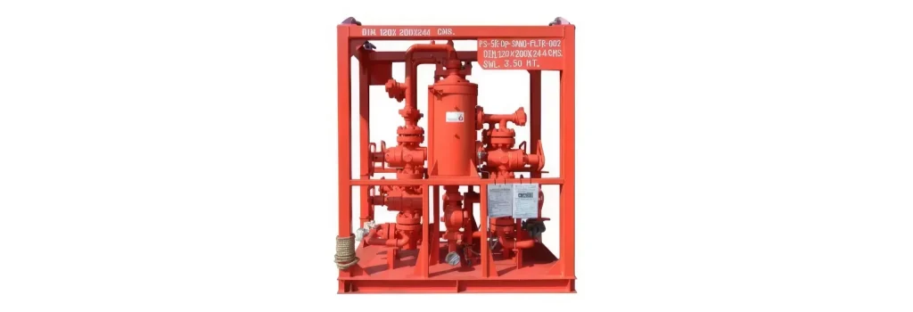 Dual-pot sand filtration unit